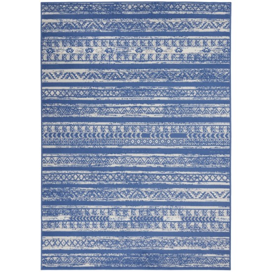 Nourison Whimsicle WHS16 Area Rug, Light Blue/Ivory, 4' x 6'