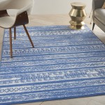 Nourison Whimsicle WHS16 Area Rug, Light Blue/Ivory, 5' x 7'