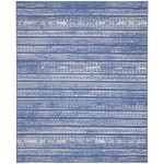 Nourison Whimsicle WHS16 Area Rug, Light Blue/Ivory, 7' x 10'