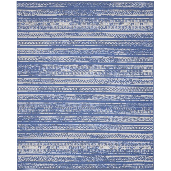 Nourison Whimsicle WHS16 Area Rug, Light Blue/Ivory, 7' x 10'