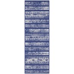 Nourison Whimsicle WHS16 Runner Rug, Navy/Ivory, 2' x 8'