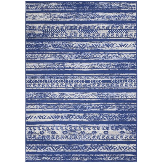 Nourison Whimsicle WHS16 Area Rug, Navy/Ivory, 5' x 7'