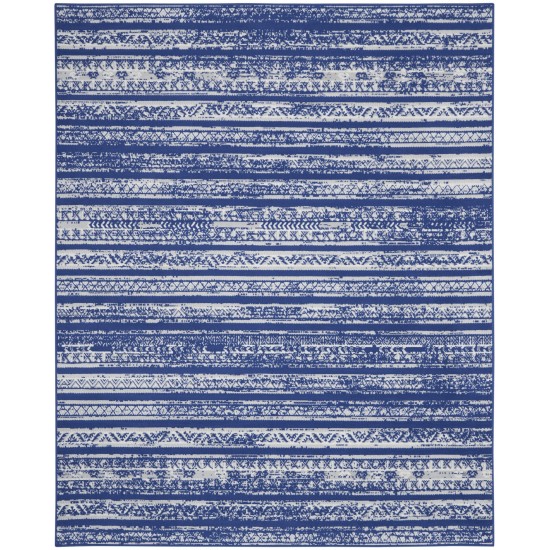 Nourison Whimsicle WHS16 Area Rug, Navy/Ivory, 7' x 10'