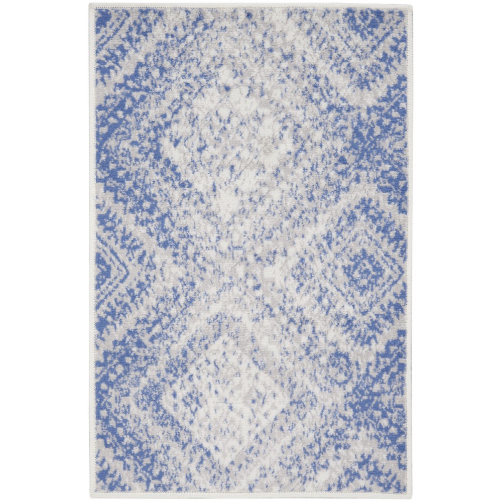 Nourison Whimsicle WHS17 Area Rug, Ivory/Blue, 2' x 3'