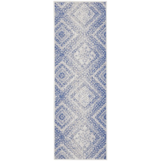 Nourison Whimsicle WHS17 Runner Rug, Ivory/Blue, 2' x 6'