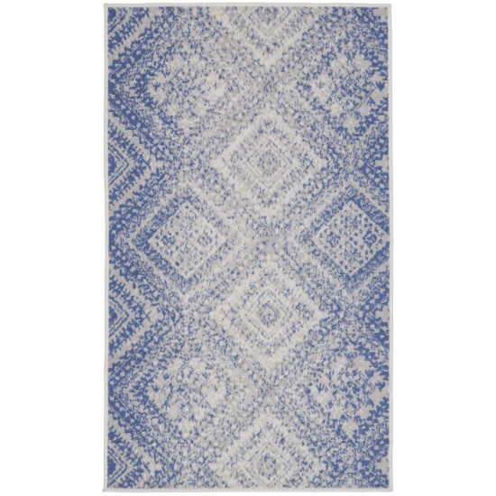 Nourison Whimsicle WHS17 Area Rug, Ivory/Blue, 3' x 5'