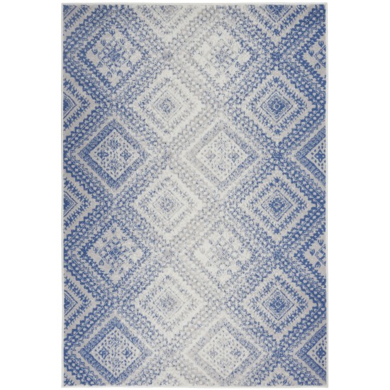 Nourison Whimsicle WHS17 Area Rug, Ivory/Blue, 4' x 6'