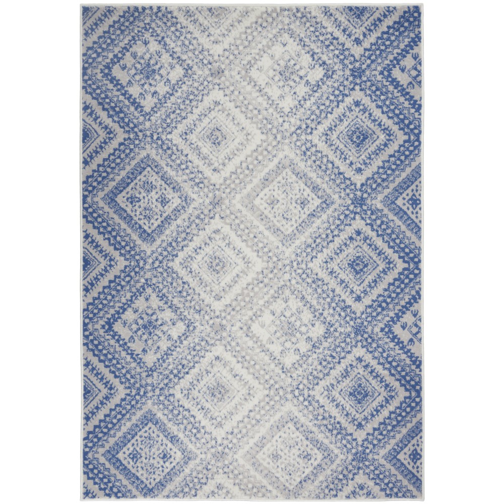 Nourison Whimsicle WHS17 Area Rug, Ivory/Blue, 4' x 6'