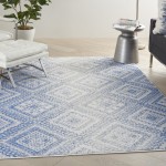 Nourison Whimsicle WHS17 Area Rug, Ivory/Blue, 4' x 6'