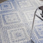 Nourison Whimsicle WHS17 Area Rug, Ivory/Blue, 5' x Round