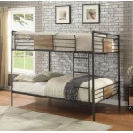 ACME Brantley Queen/Queen Bunk Bed, Sandy Black & Dark Bronze Hand-Brushed