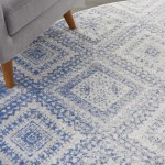 Nourison Whimsicle WHS17 Area Rug, Ivory/Blue, 8' x Round