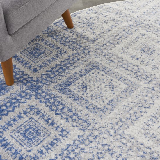 Nourison Whimsicle WHS17 Area Rug, Ivory/Blue, 8' x Round