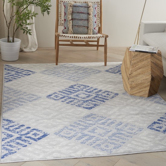 Nourison Whimsicle WHS18 Area Rug, Grey/Blue, 4' x 6'