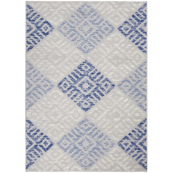 Nourison Whimsicle WHS18 Area Rug, Grey/Blue, 5' x 7'