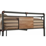 ACME Brantley Full XL/Queen Bunk Bed, Sandy Black & Dark Bronze Hand-Brushed