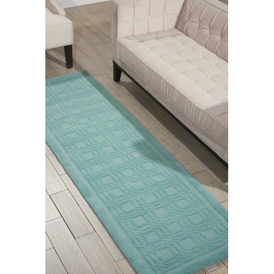 Nourison Westport WP32 Runner Rug, Aqua, 2'3" x 7'6"