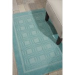 Nourison Westport WP32 Area Rug, Aqua, 2'6" x 4'