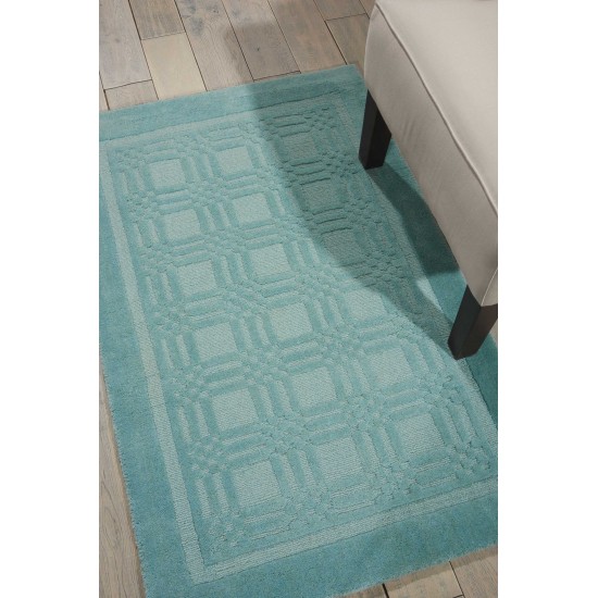 Nourison Westport WP32 Area Rug, Aqua, 3'6" x 5'6"