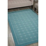 Nourison Westport WP32 Area Rug, Aqua, 8' x 10'6"