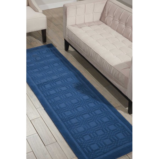 Nourison Westport WP32 Runner Rug, Blue, 2'3" x 7'6"