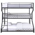 ACME Caius II Bunk Bed - Triple Twin/Full/Queen, Gunmetal