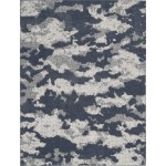 Nourison Zermatt ZER01 Area Rug, Blue/Grey, 5'3" x 7'3"