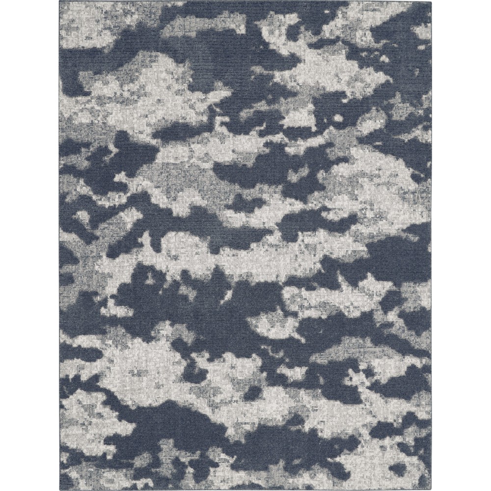 Nourison Zermatt ZER01 Area Rug, Blue/Grey, 7'10" x 9'10"