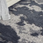 Nourison Zermatt ZER01 Area Rug, Blue/Grey, 7'10" x 9'10"