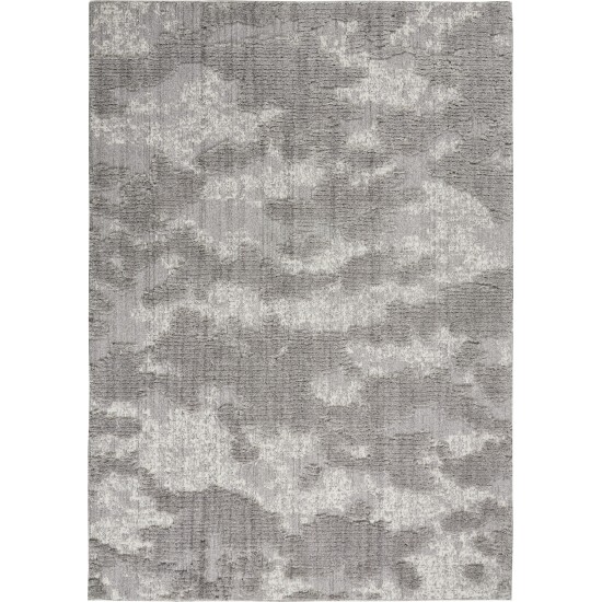 Nourison Zermatt ZER01 Area Rug, Grey/Ivory, 4' x 6'