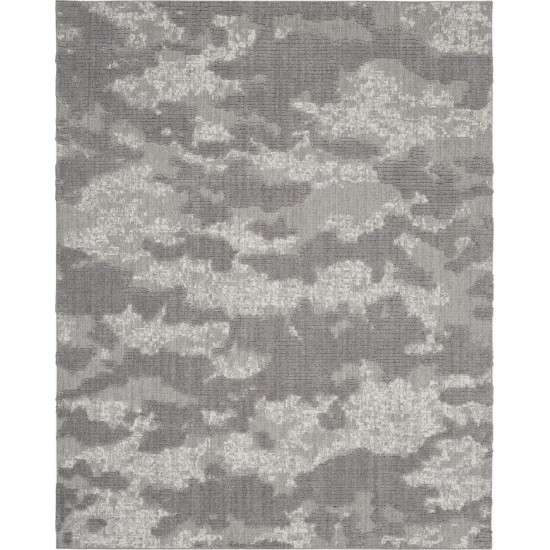 Nourison Zermatt ZER01 Area Rug, Grey/Ivory, 7'10" x 9'10"