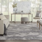 Nourison Zermatt ZER01 Area Rug, Grey/Ivory, 8'10" x 11'10"