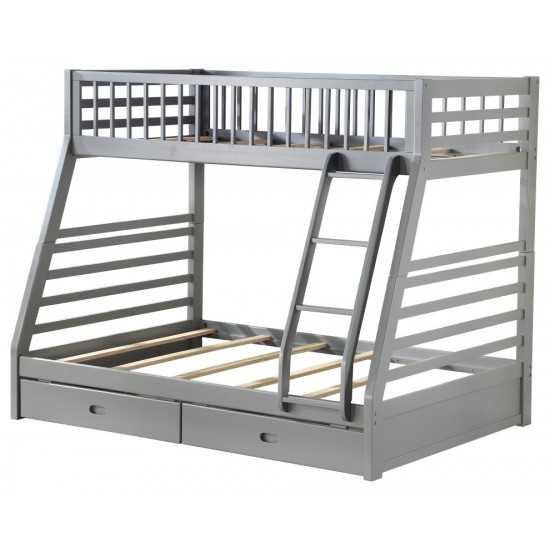 ACME Jason Bunk Bed (Twin/Full & Storage), Gray