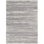 Nourison Zermatt ZER02 Area Rug, Grey/Ivory, 4' x 6'