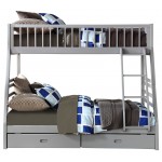 ACME Jason Bunk Bed (Twin/Full & Storage), Gray