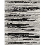 Nourison Zermatt ZER02 Area Rug, Ivory/Charcoal, 7'10" x 9'10"