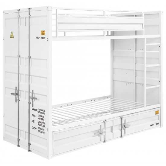 ACME Cargo Bunk Bed (Twin/Twin), White