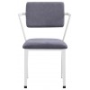 ACME Cargo Chair, Gray Fabric & White