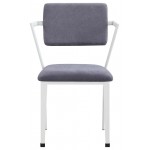 ACME Cargo Chair, Gray Fabric & White