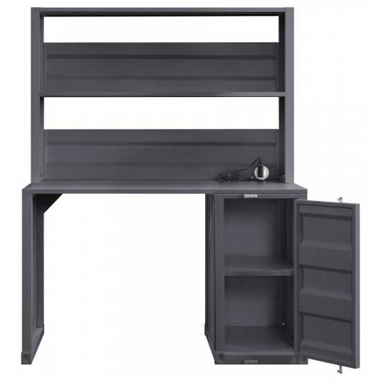 ACME Cargo Desk & Hutch, Gunmetal