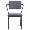 ACME Cargo Chair, Gray Fabric & Gunmetal