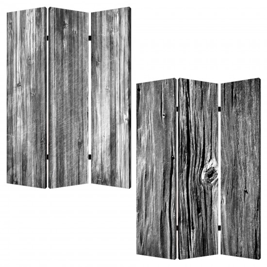 Screen Gems Distressed Wood Canvas Screen SG-180