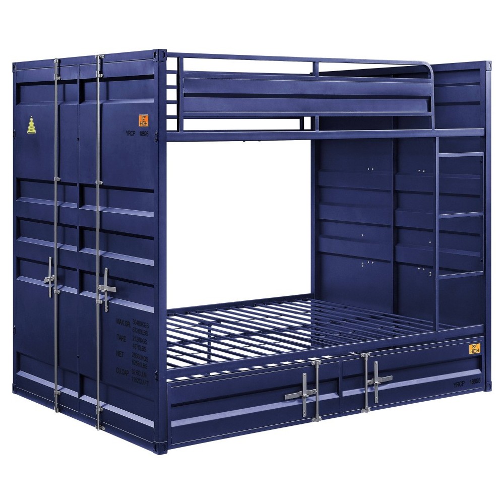 ACME Cargo Bunk Bed (Full/Full), Blue