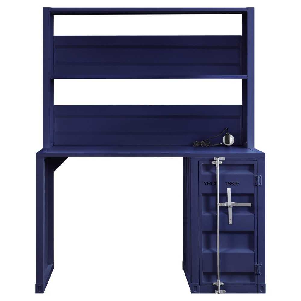ACME Cargo Desk & Hutch, Blue