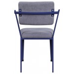 ACME Cargo Chair, Gray Fabric & Blue