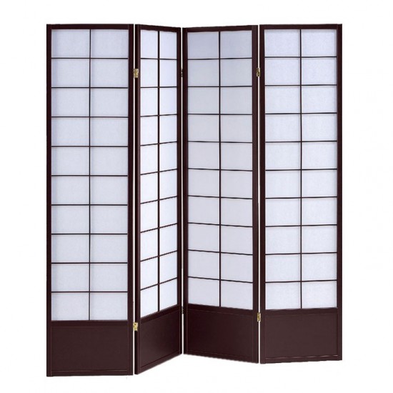 Screen Gems Shoji 4 Panel Wood Screen SG-5429-4