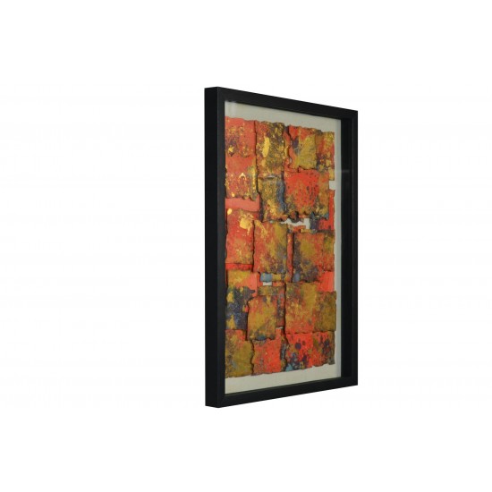 Screen Gems Framed Abstract Wall Decor Art, SGM1801 Shadow Box 24 X 32