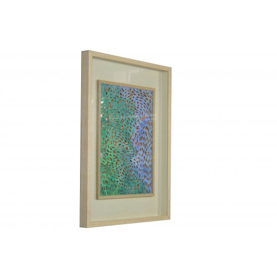 Screen Gems Framed Abstract Wall Decor Art, SGM1809 Shadow Box 24 X 32