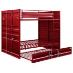 ACME Cargo Bunk Bed (Full/Full), Red