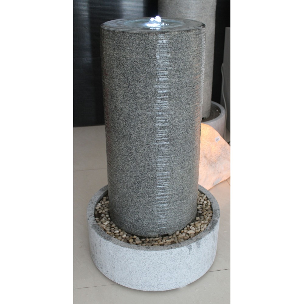 Column With Round Base Fountain, For Indoor / Outdoor Use 19" X 32"